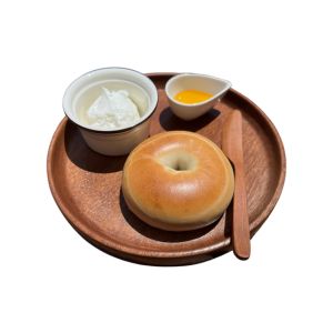 もっちりベーグルと爽やかヨーグルトのセット 朝食やランチ、おやつにおすすめ